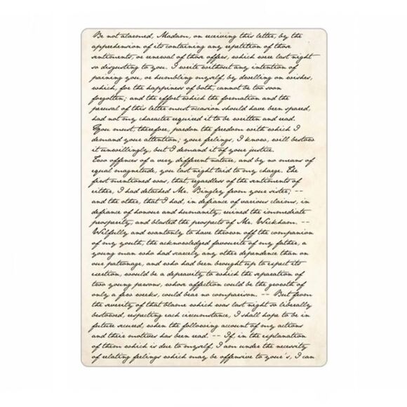 Darcy's Letter to Elizabeth Bennet Magnet - Picture 1 of 3